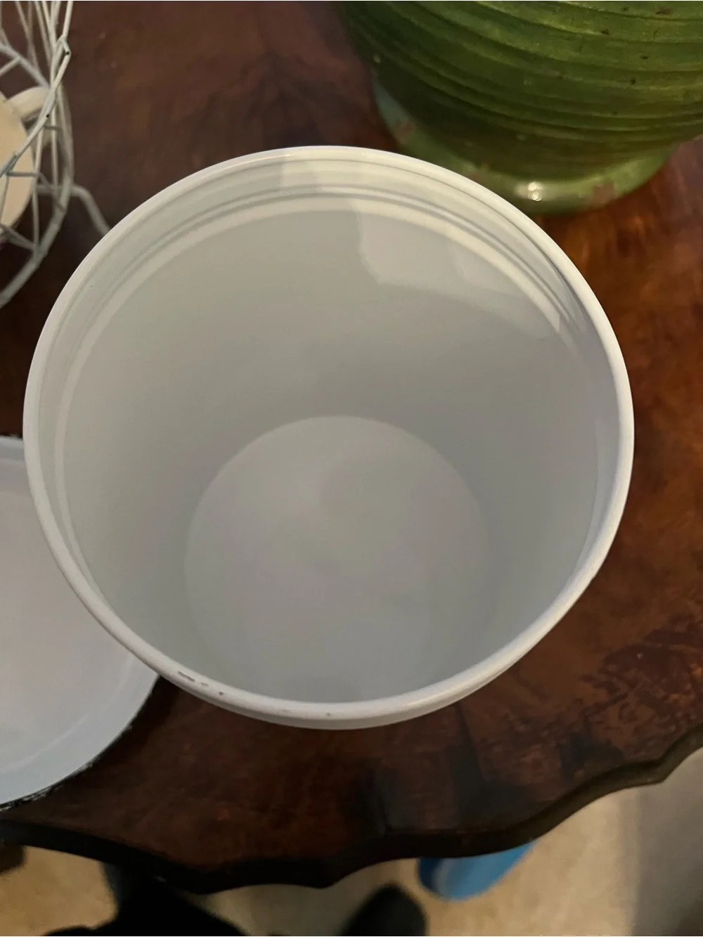🐩🐾White Treat Canister - haute dog Gourmet Biscuit Storage